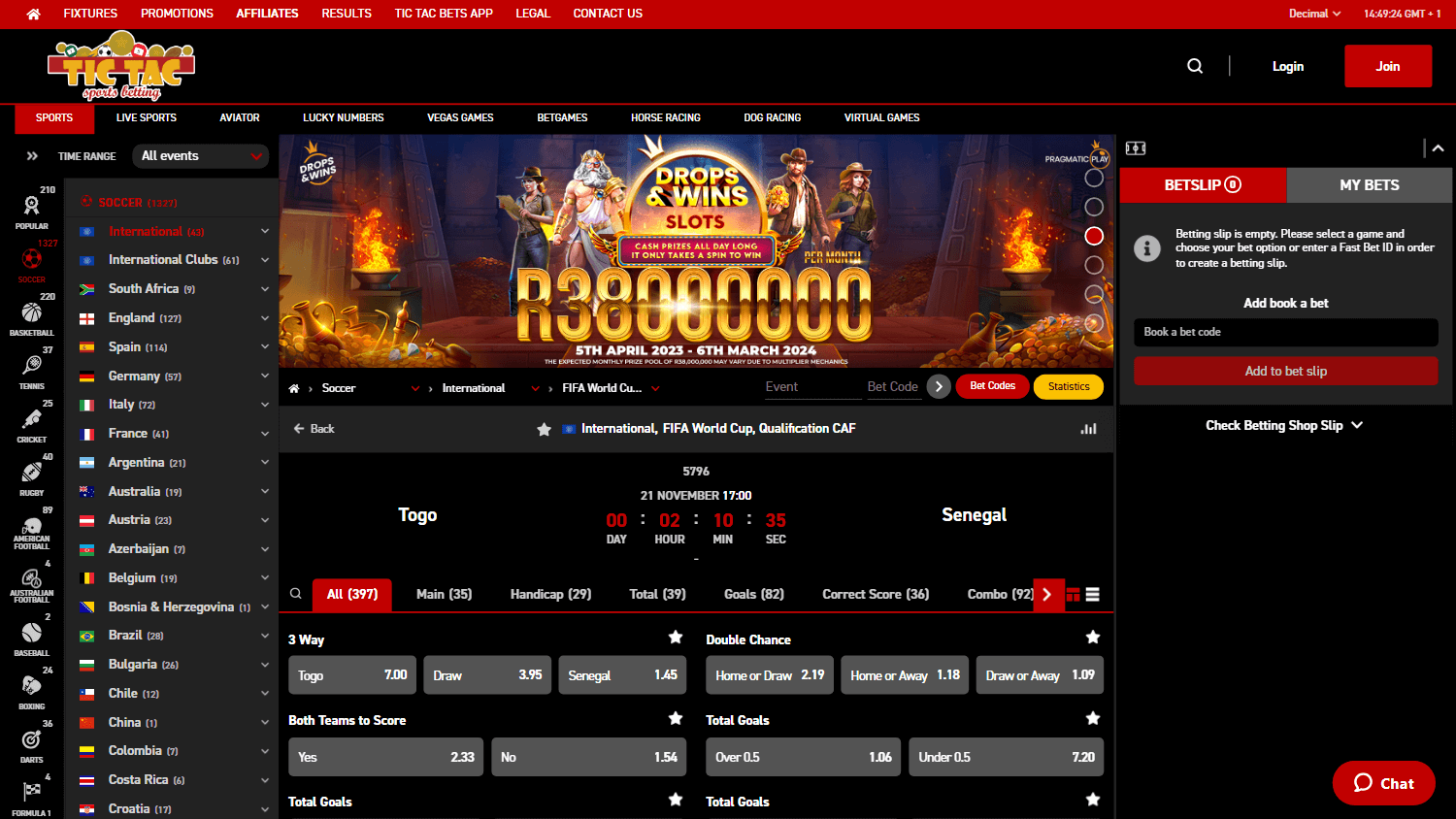 tictacbets_casino_homepage_desktop