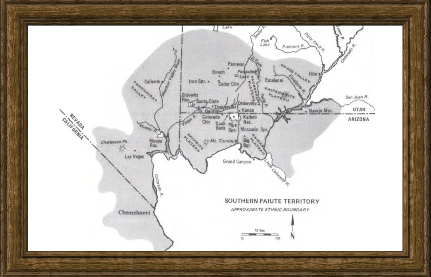 Southern Paiute map