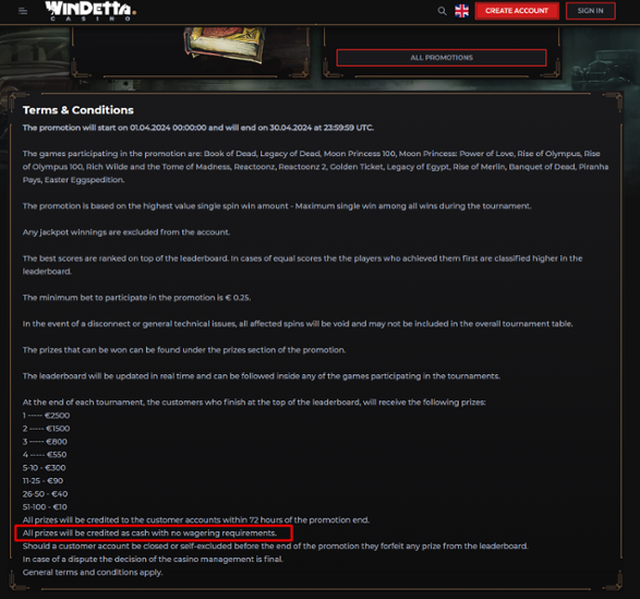 WinDetta Casino - Player complains about unexpected withdrawal ...