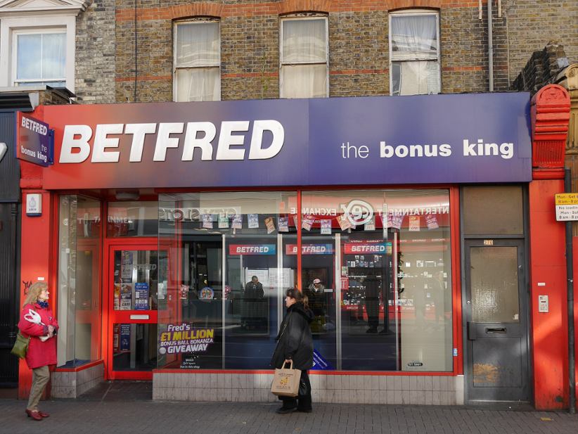 Betfred betting shop.