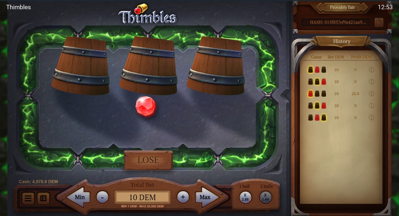 Megapari Thimbles: Evoplay’s Slot Integration on the Platform