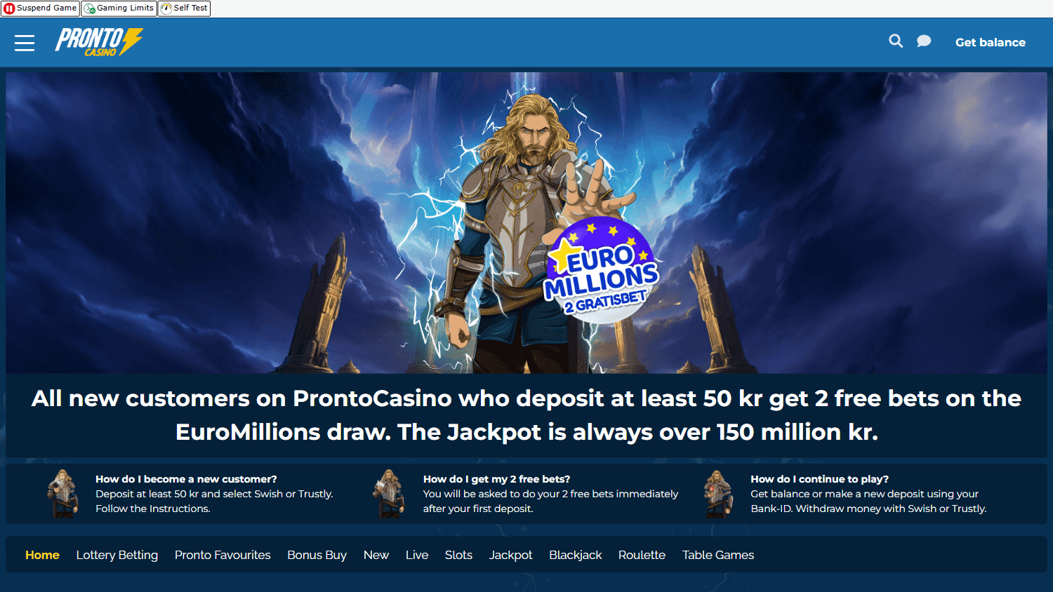 pronto_casino_homepage_desktop