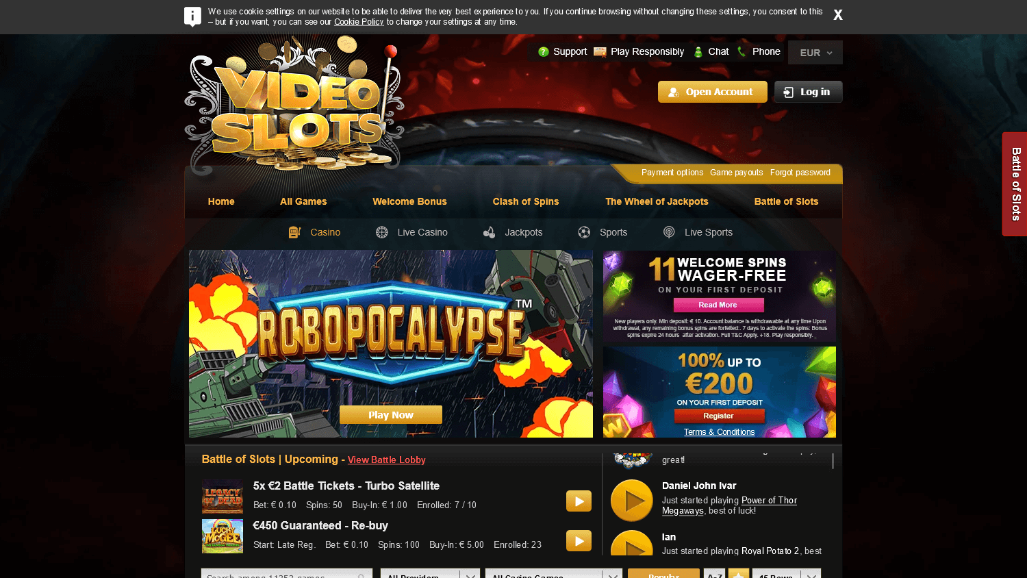 videoslots_casino_homepage_desktop