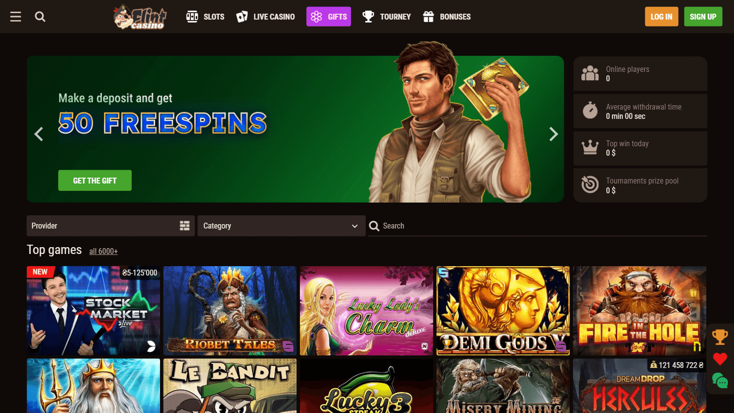 flint_casino_homepage_desktop