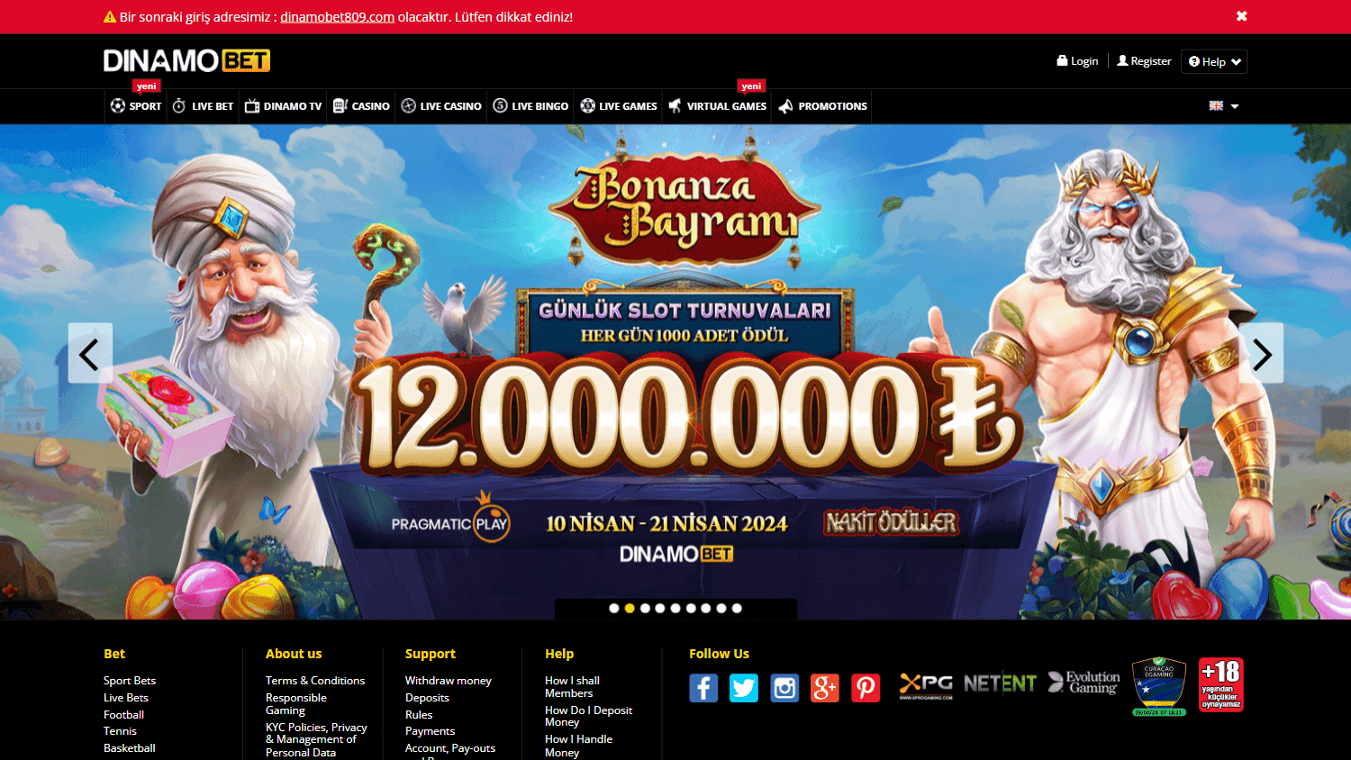 dinamobet_casino_homepage_desktop