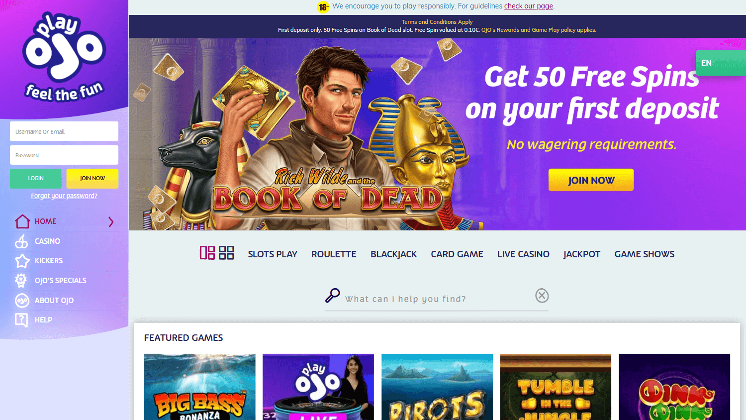 playojo_casino_homepage_desktop