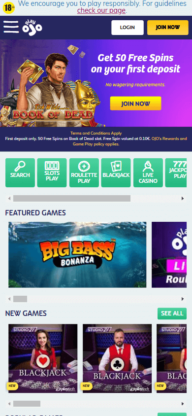playojo_casino_homepage_mobile