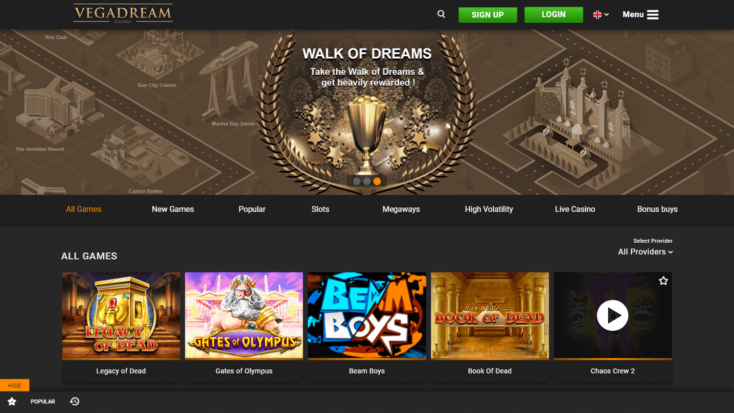 vegadream_casino_homepage_desktop
