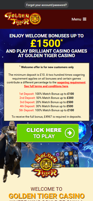 GoldenTigerCasinoUK Real Money Casino Review: A Prime Destination for UK Players
