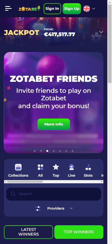 zotabet_casino_homepage_mobile