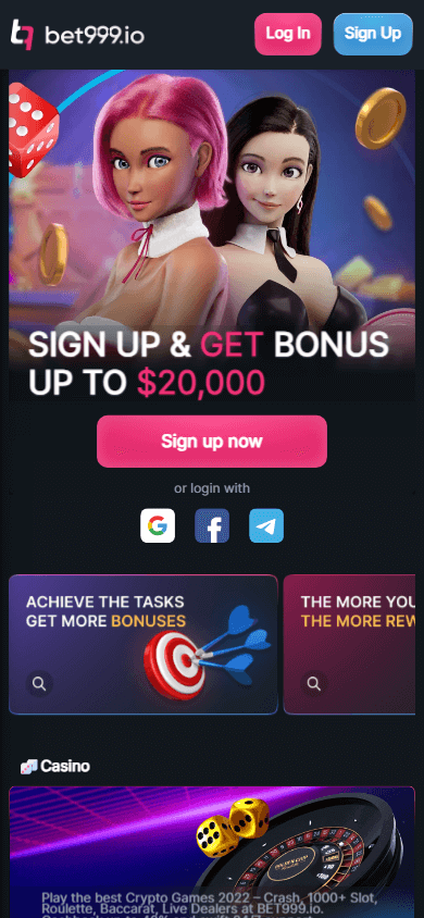bet999_casino_homepage_mobile