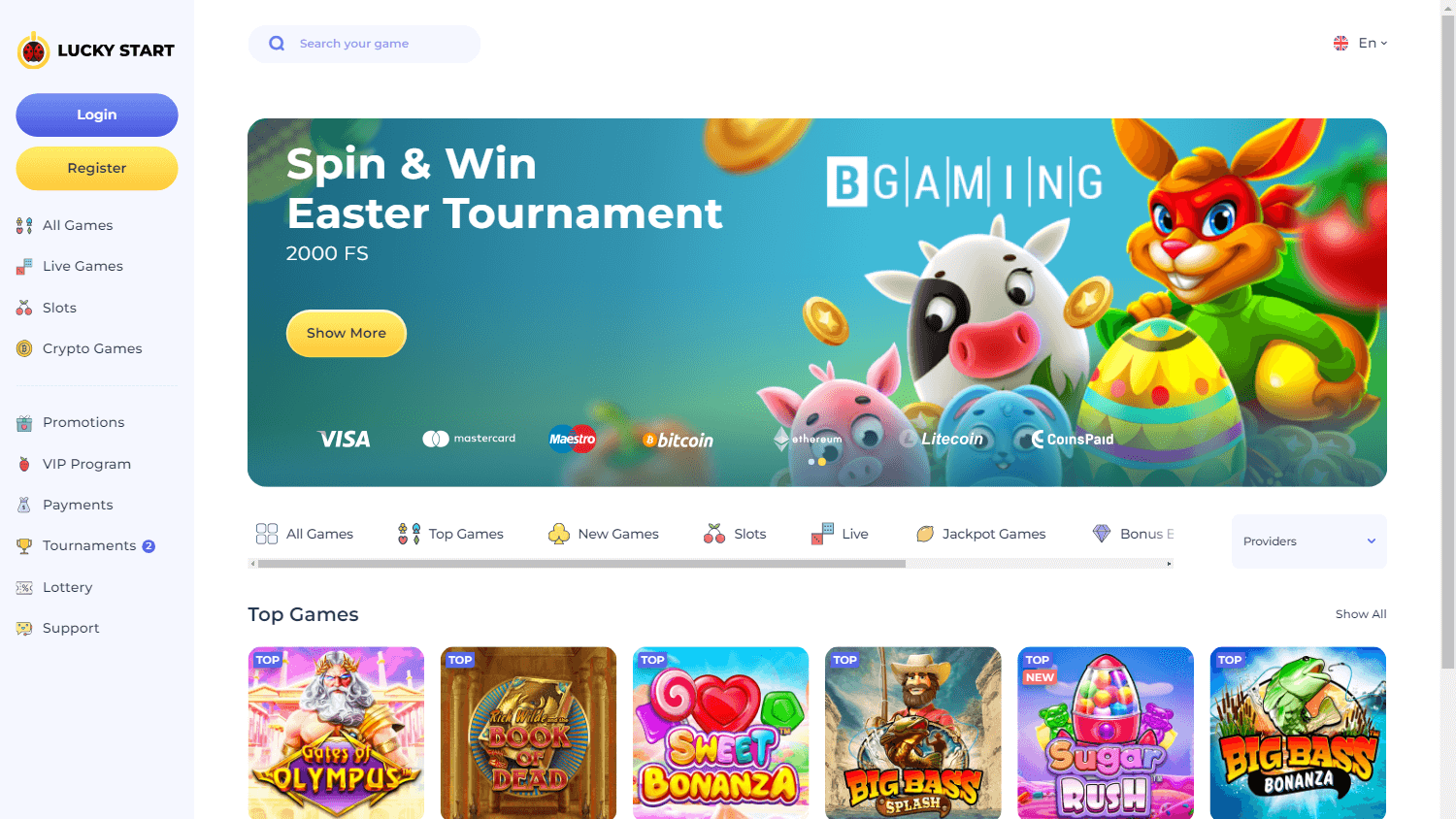 luckystart_casino_homepage_desktop