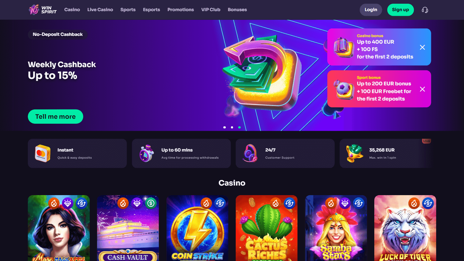 winspirit_casino_homepage_desktop