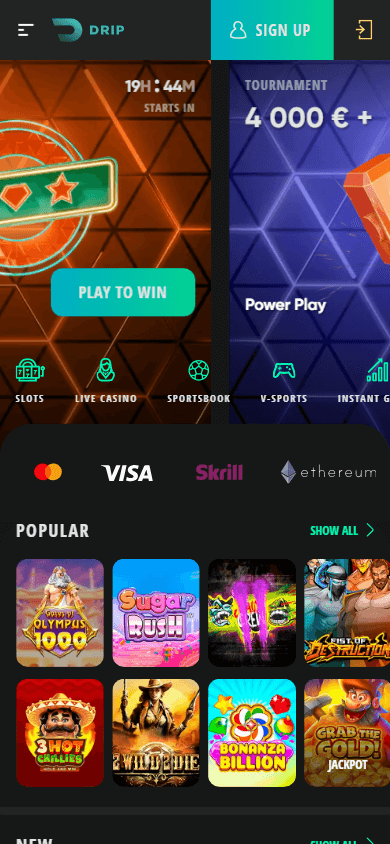 Drip Casino Promo Code für Spieler aus Deutschland