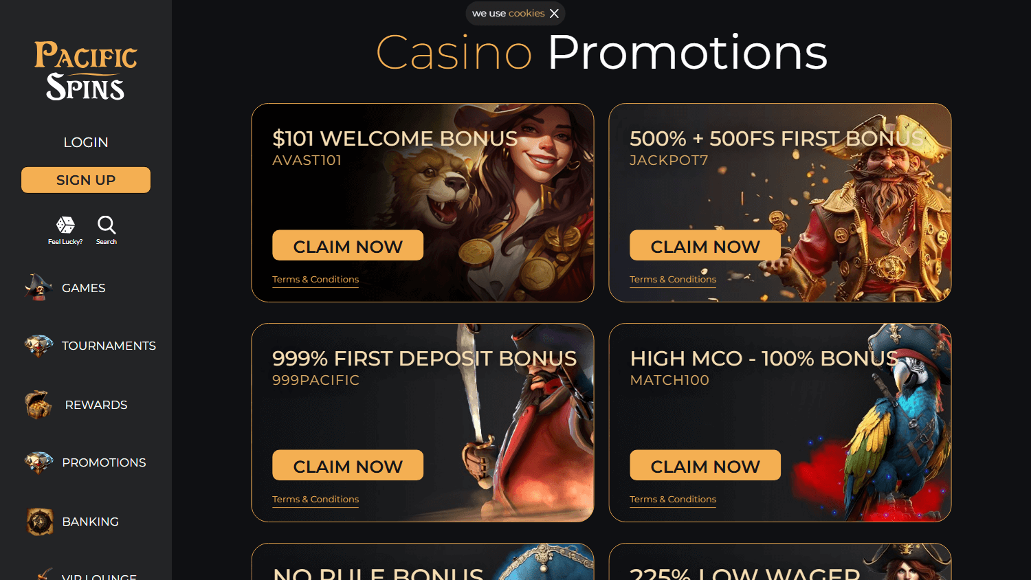 Pacific Spins Casino — Review for Canadian Players