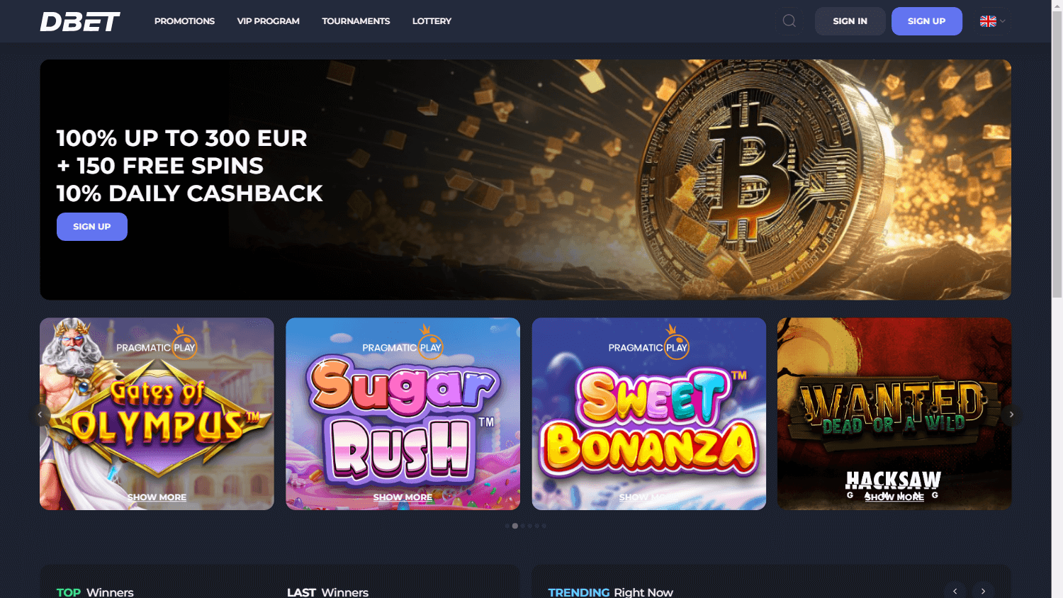 dbet_casino_homepage_desktop