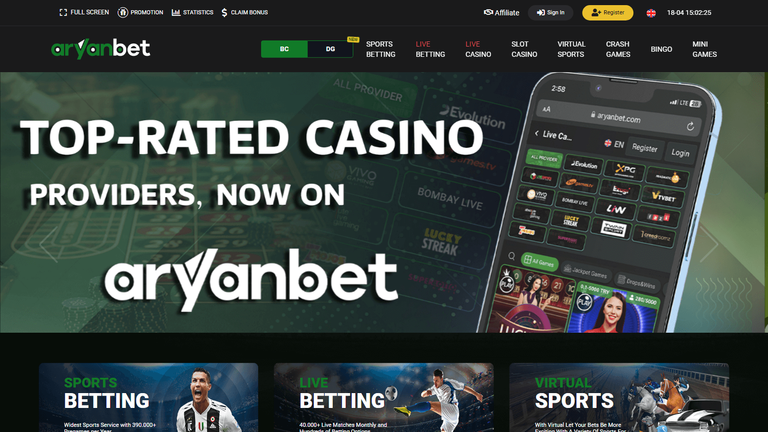 aryanbet_casino_homepage_desktop