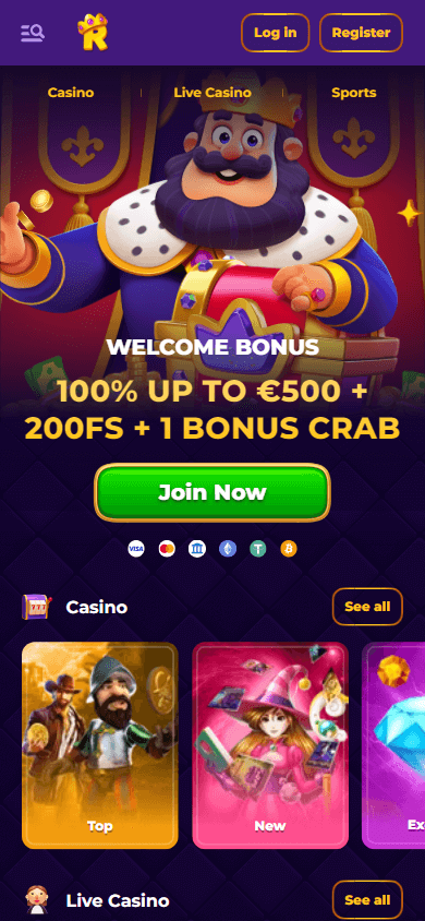 royalgame_casino_homepage_mobile