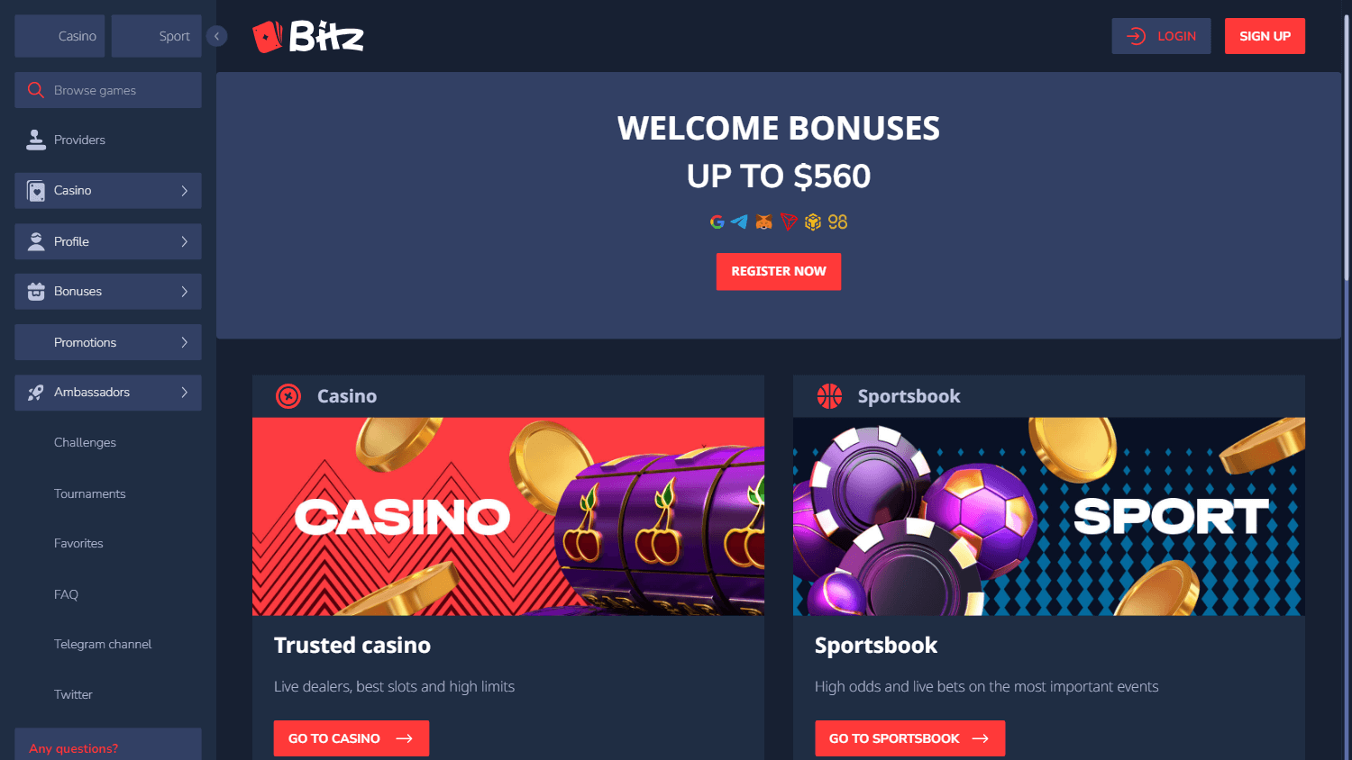 bitz casino отзывы