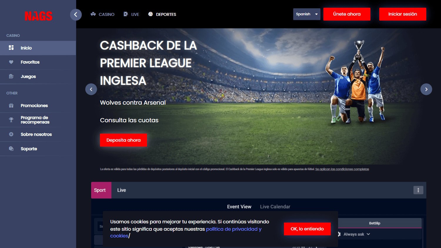 nagsbet_casino_homepage_desktop