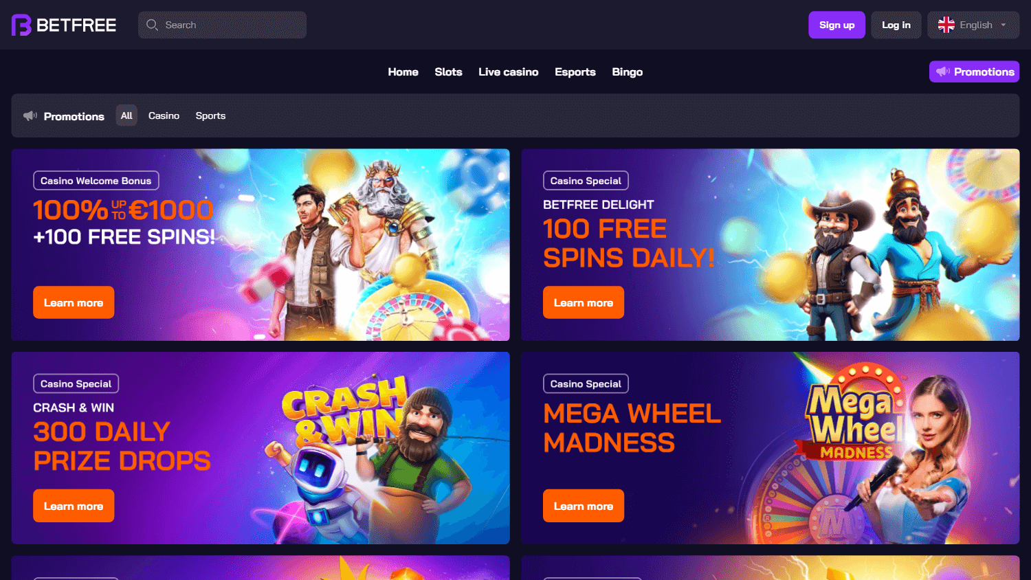 betfree_casino_promotions_desktop