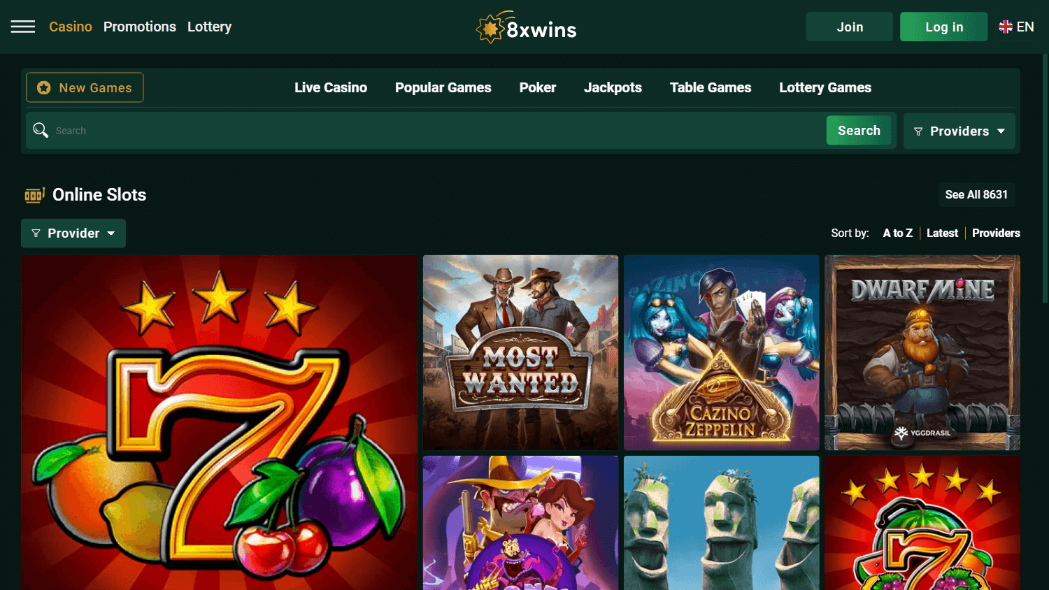 8xwins_casino_game_gallery_desktop