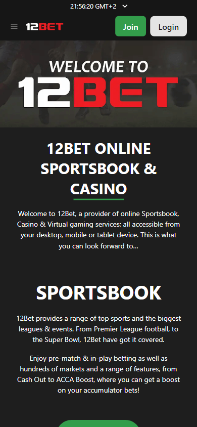 12bet_casino_homepage_mobile