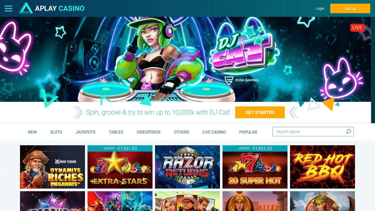 aplay_casino_homepage_desktop