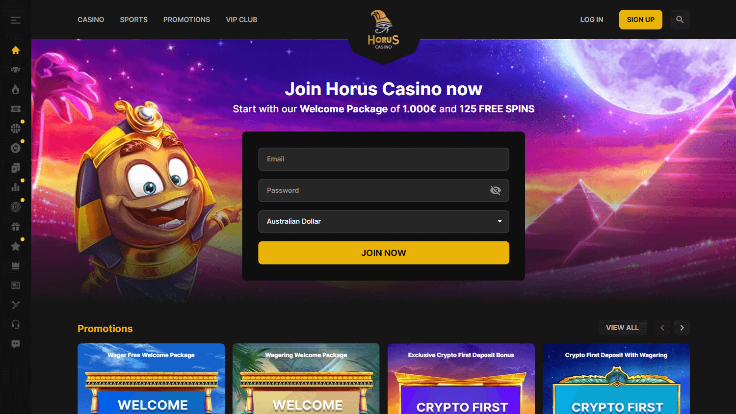 horus_casino_homepage_desktop