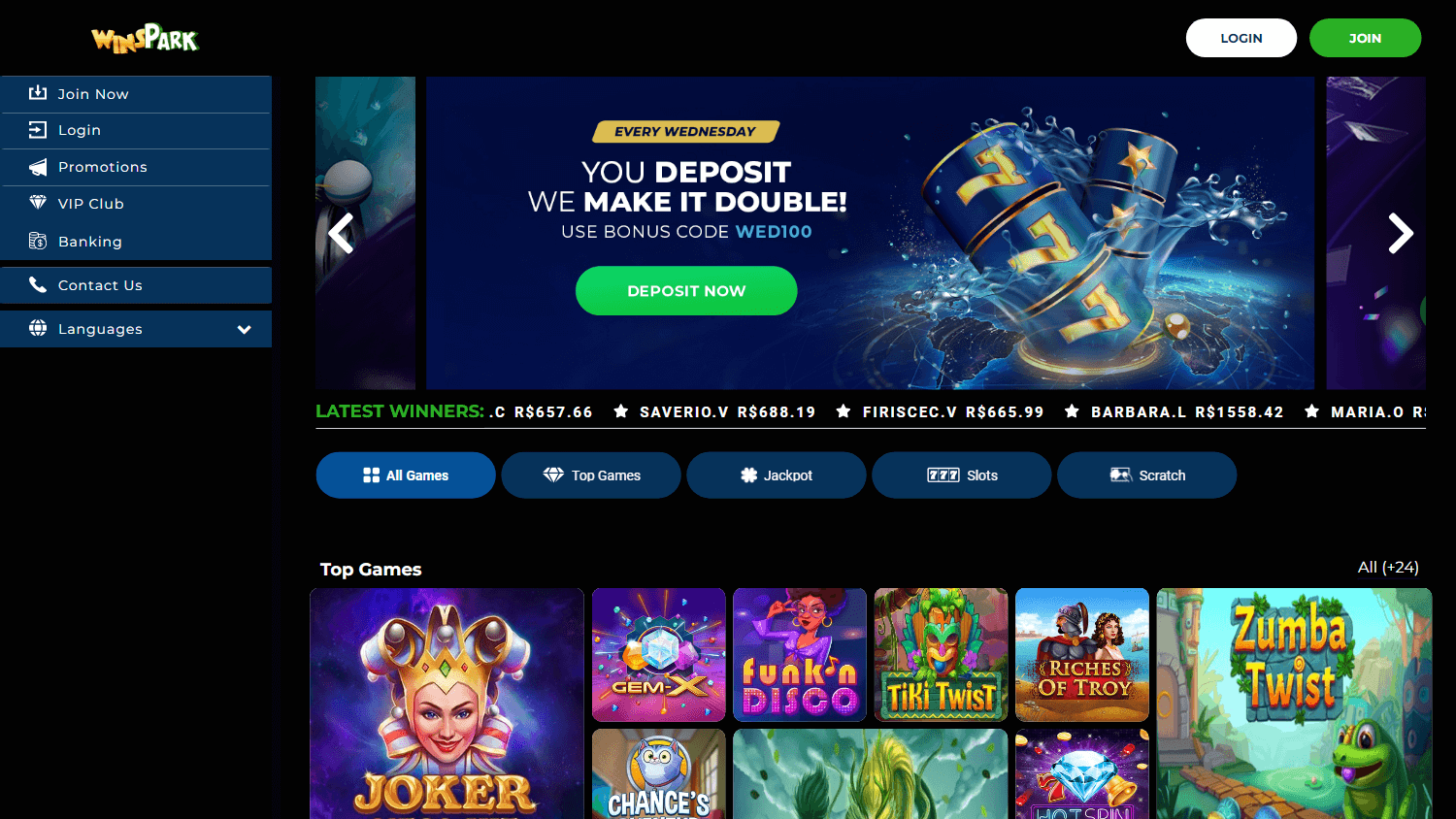 winspark_casino_homepage_desktop