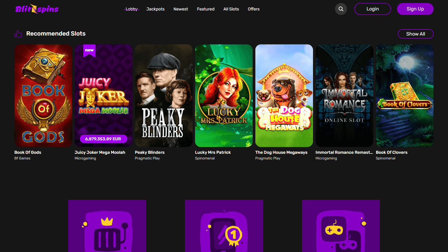 blitzspins_casino_homepage_desktop