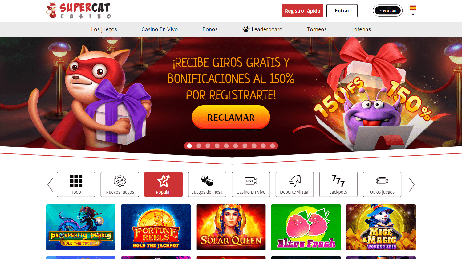 supercat_casino_homepage_desktop