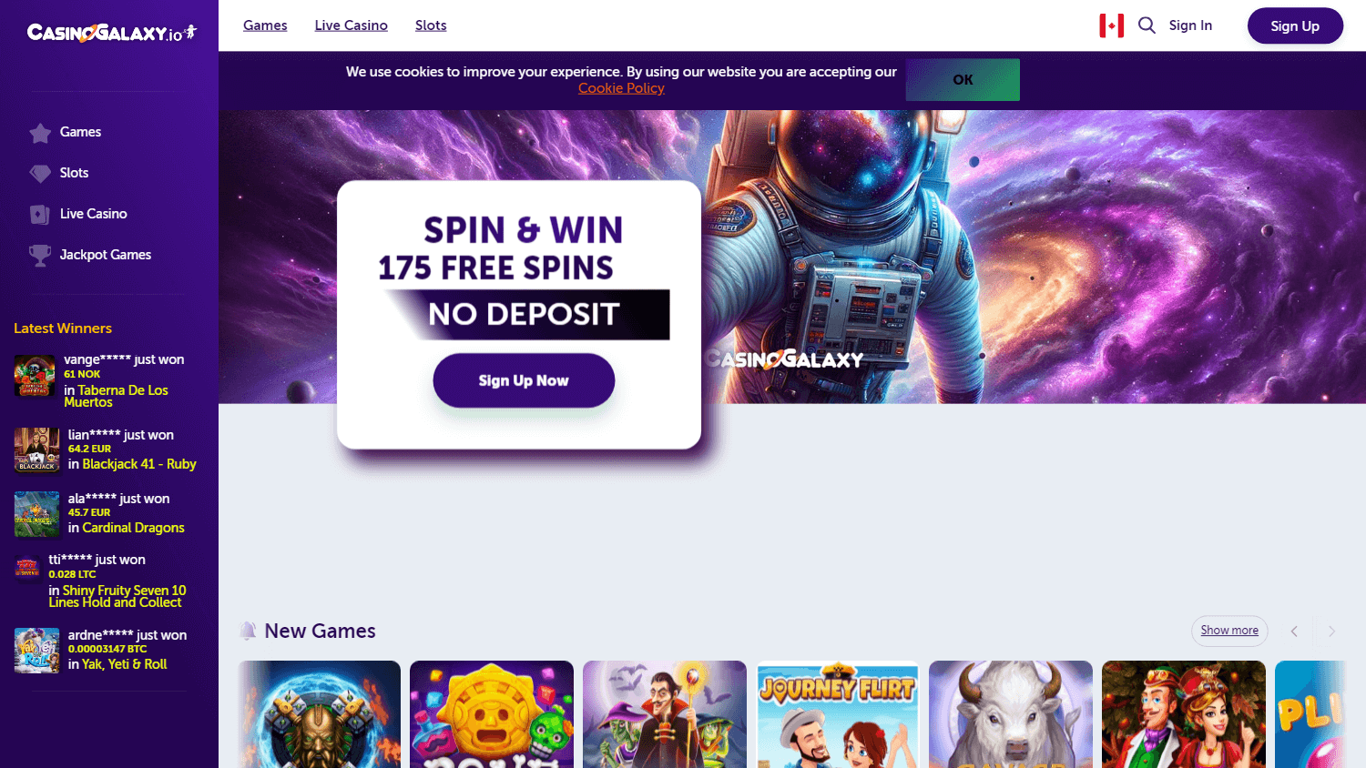 casinogalaxy_homepage_desktop