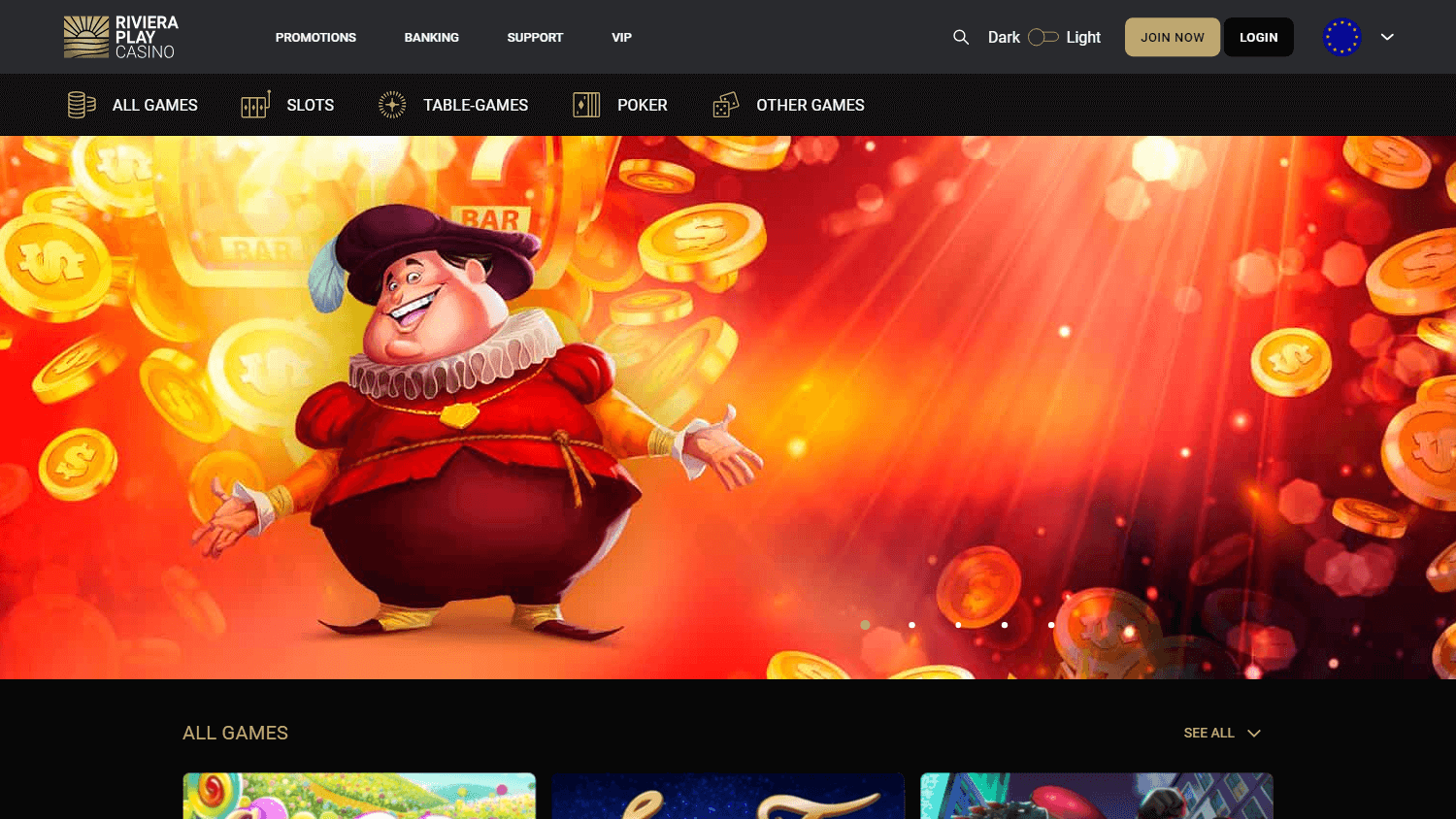 rivieraplay_casino_homepage_desktop