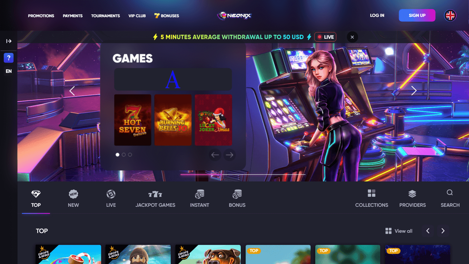 neonix_casino_homepage_desktop