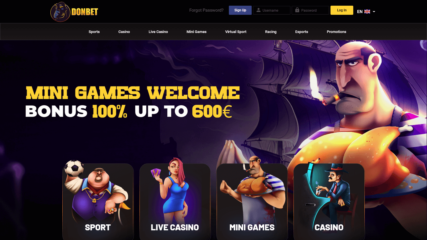 donbet_casino_homepage_desktop