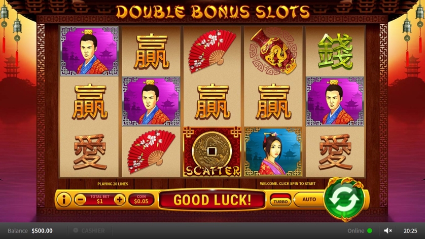 Play Double Bonus Slots free online slots with no download required!