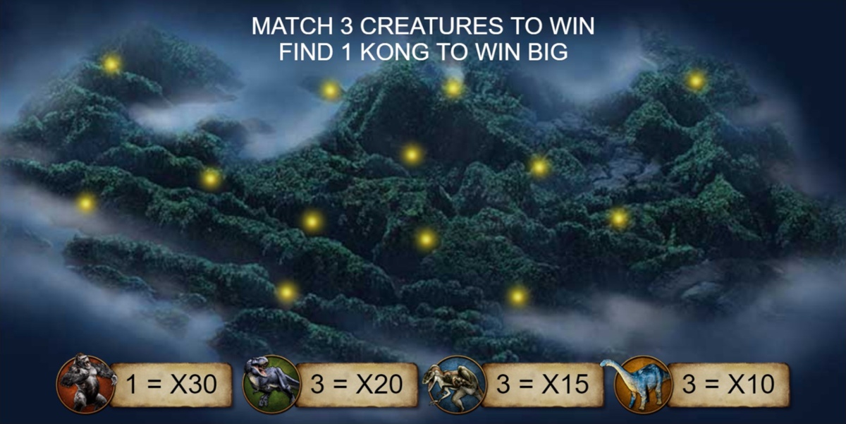 King Kong jungle mode bonus game