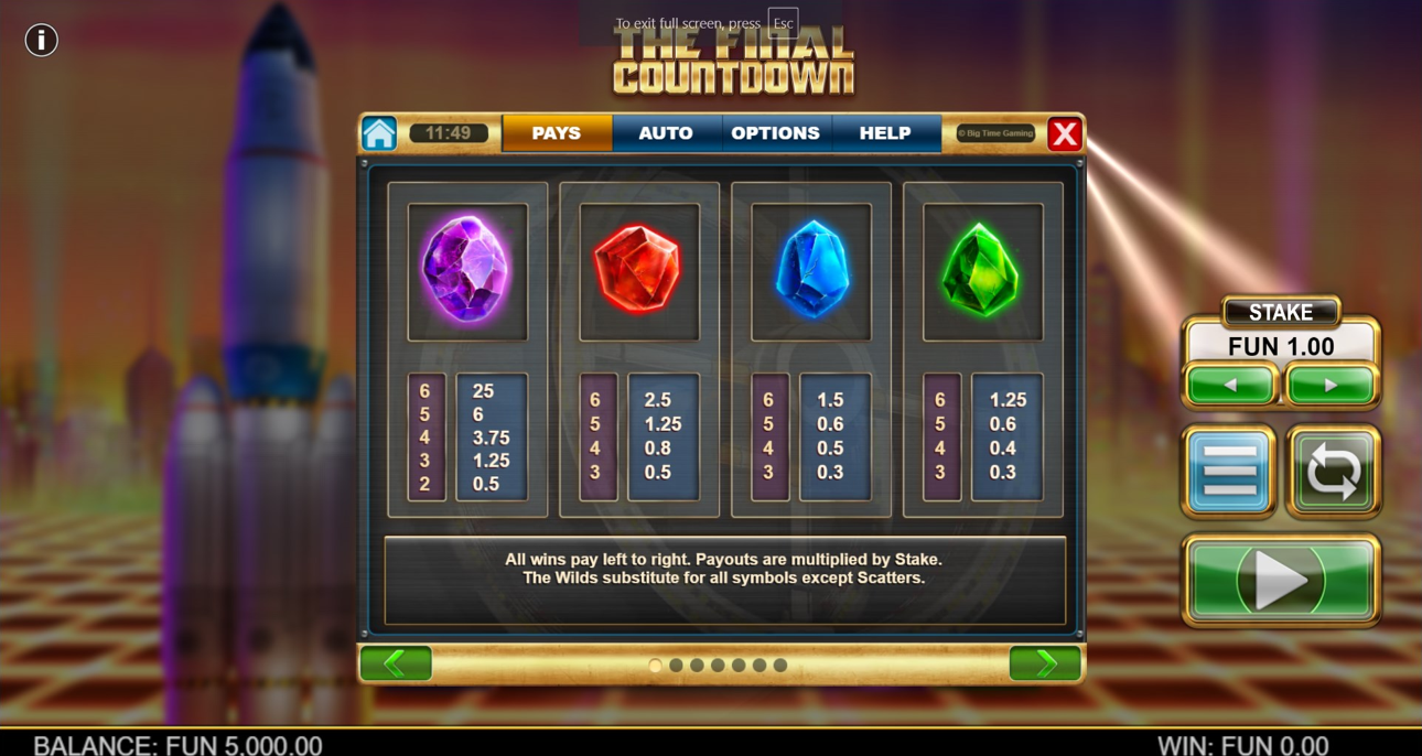 Final Countdwon The Final Countdown Slot Demo Kostenlos Spielen