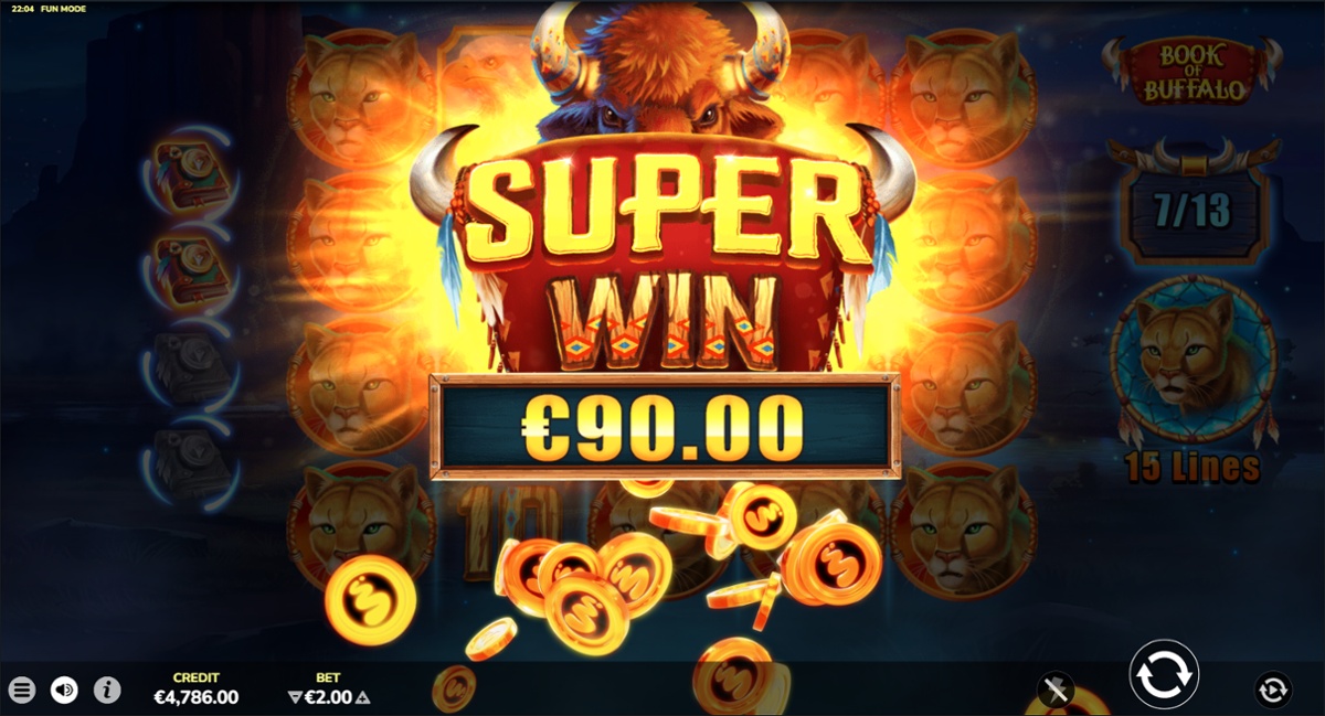 Book of Buffalo Slot Super Win