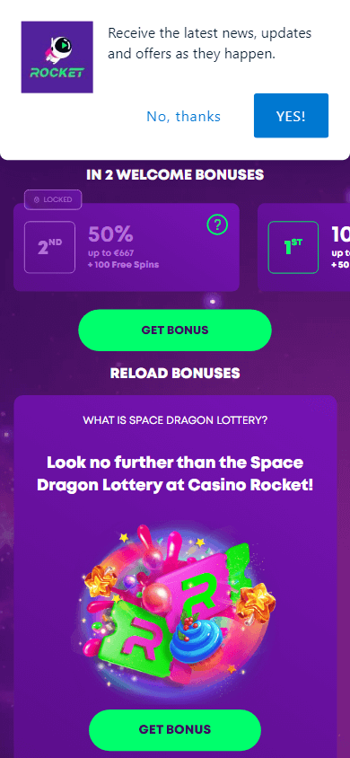 Casino Rocket Promotions