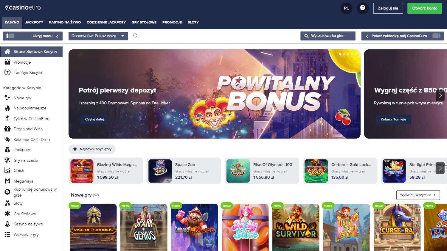 casinoeuro_pl_homepage_desktop