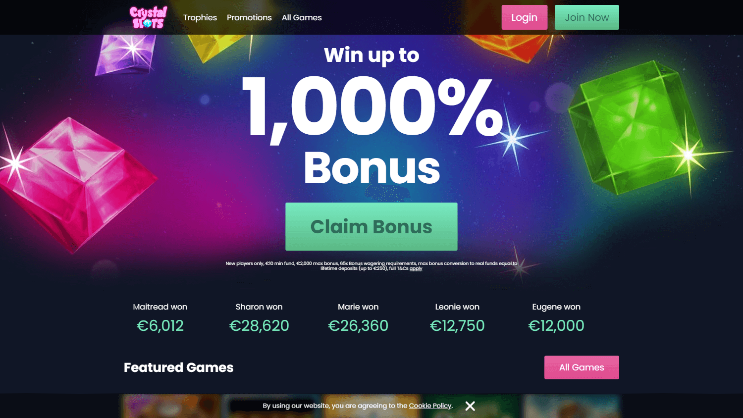 crystal_slots_casino_ie_homepage_desktop