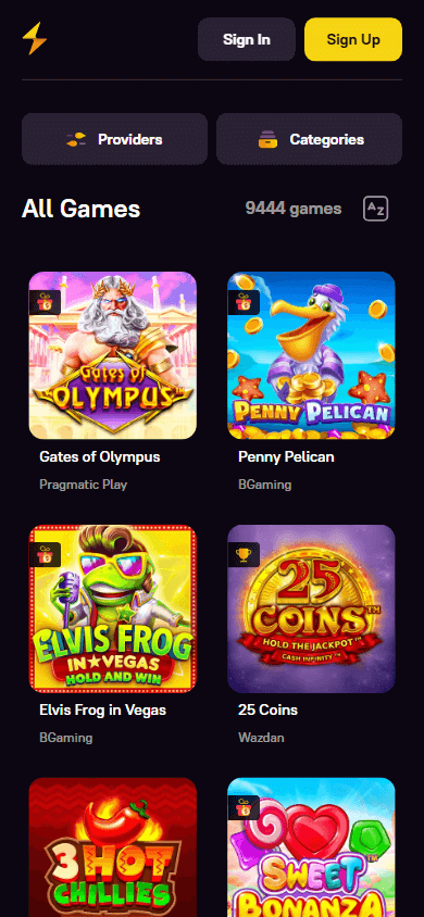 Zoomе Casino Mobile App Game Gallery Interface