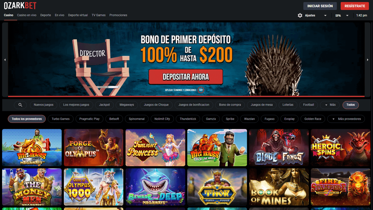 ozarkbet_casino_homepage_desktop