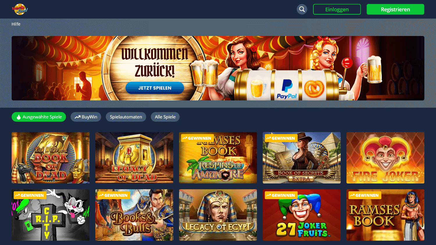 luckland_casino_de_homepage_desktop