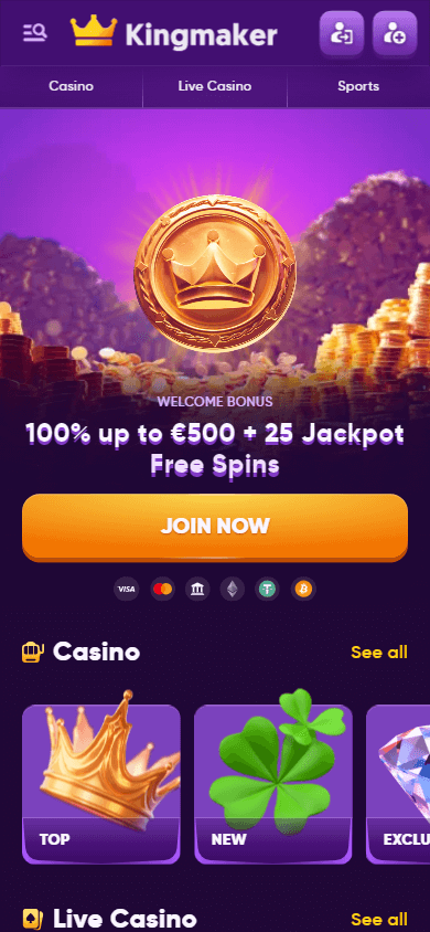 kingmaker_casino_homepage_mobile