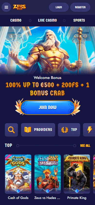 zeuswin_casino_homepage_mobile