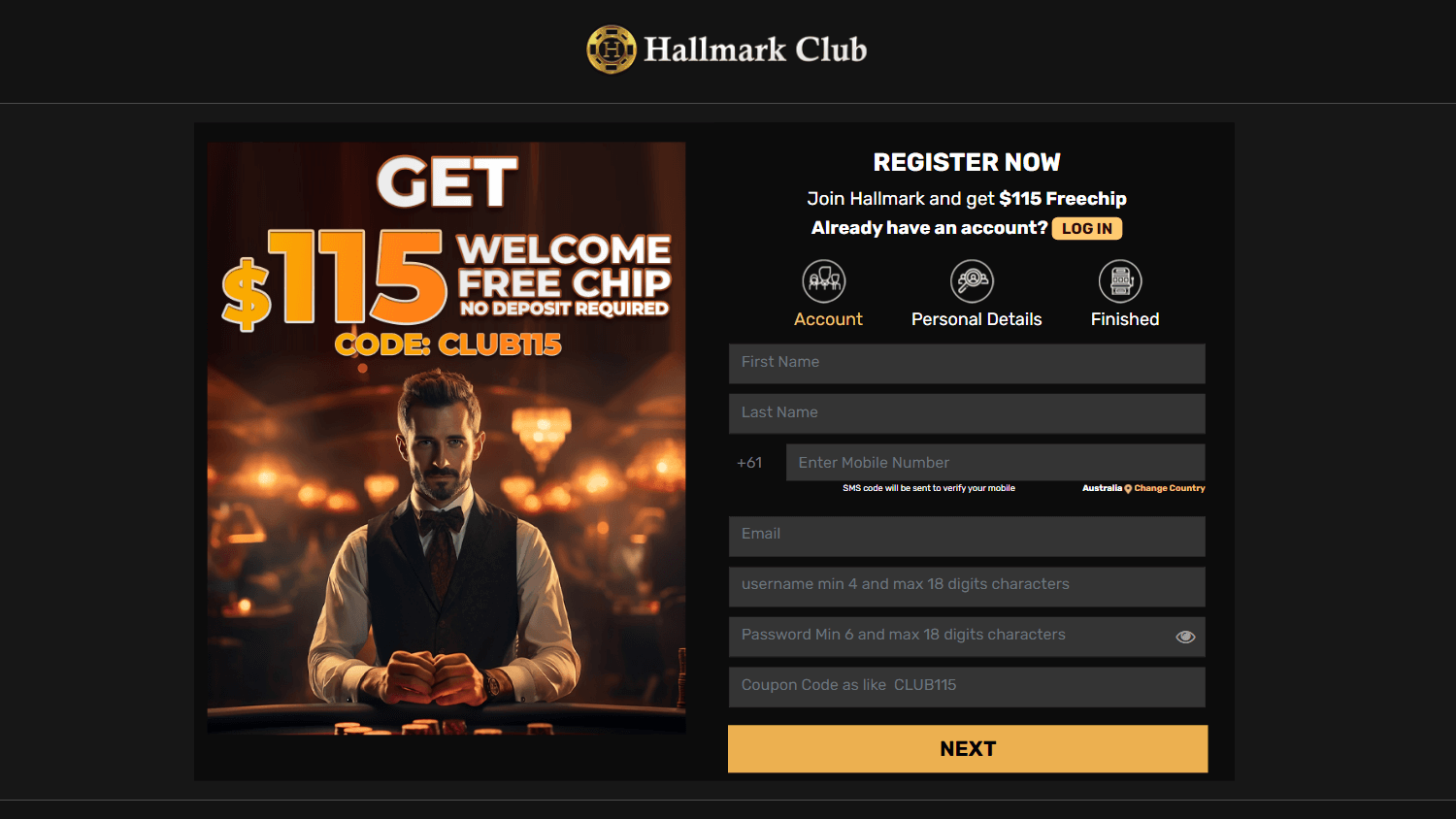 hallmark_club_casino_homepage_desktop