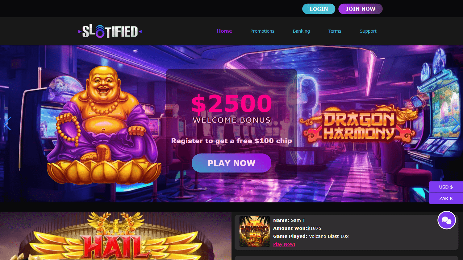 slotified_casino_homepage_desktop